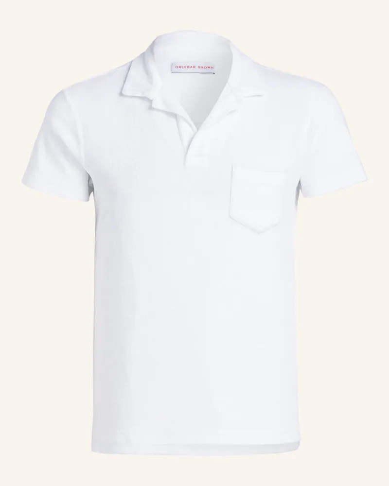 Orlebar Brown Frottee-Poloshirt TERRY White