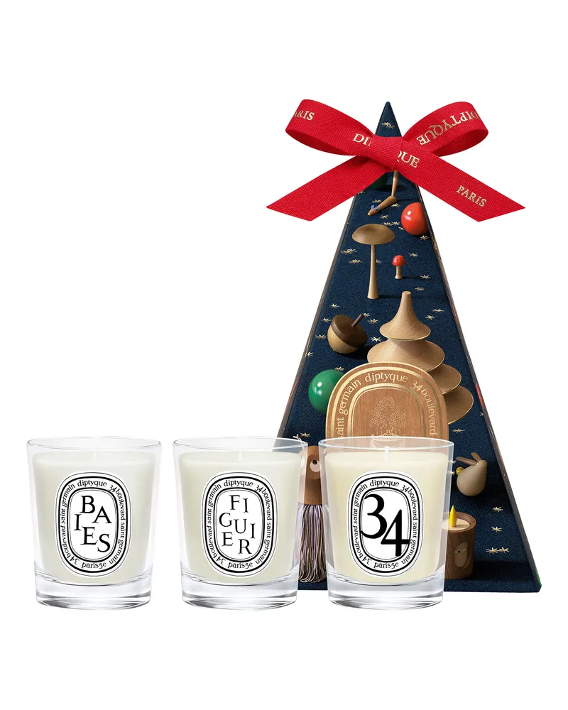 Diptyque Set 3 Minikerzen Festtagsedition Duftkerzen-Set in limitierter Edition 105 g 
