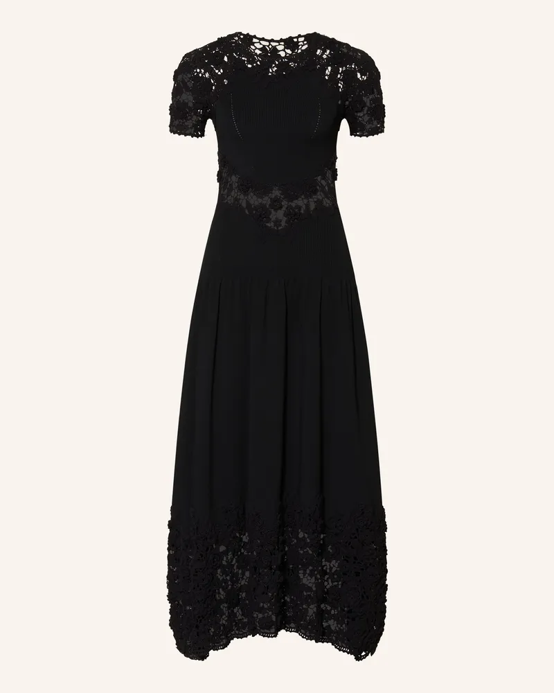 Ulla Johnson Häkelkleid Sabrina schwarz Schwarz