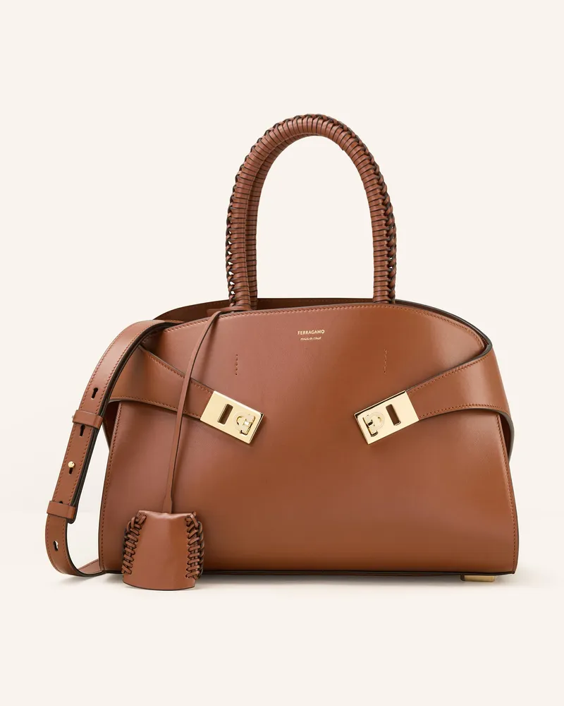 Ferragamo Handtasche Hug braun Cognac