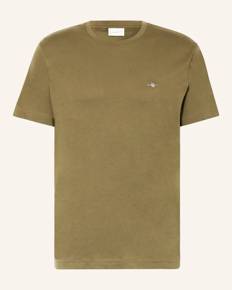 Gant T-Shirt Dunkelgrün