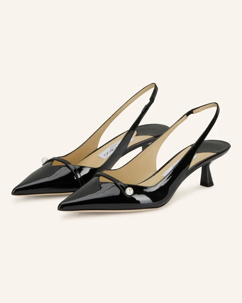 Jimmy Choo Slingpumps AMITA 45 Schwarz