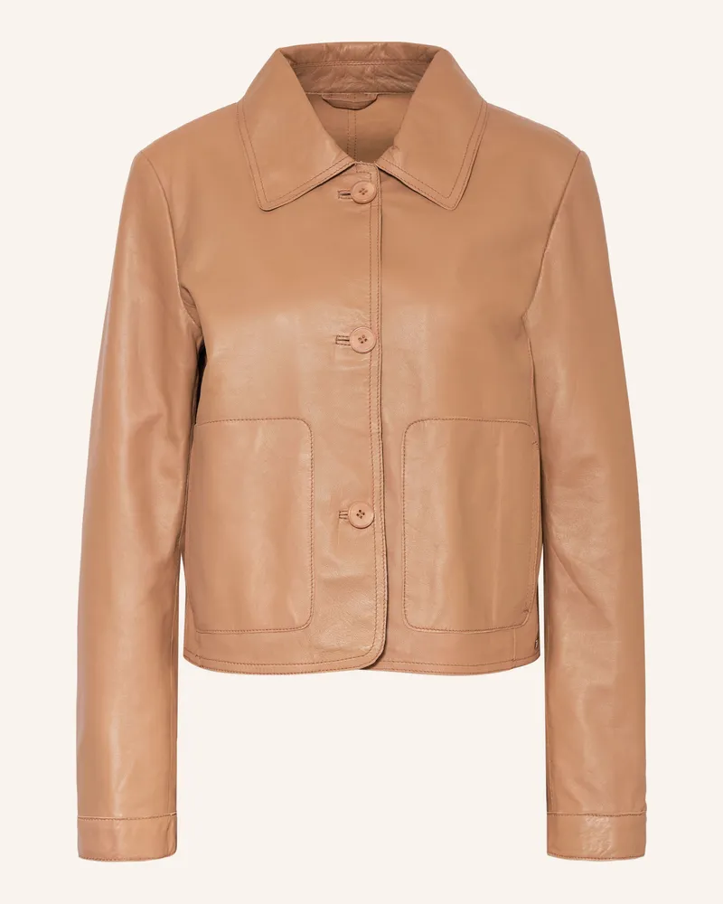 Milestone Lederjacke Msammi braun Cognac