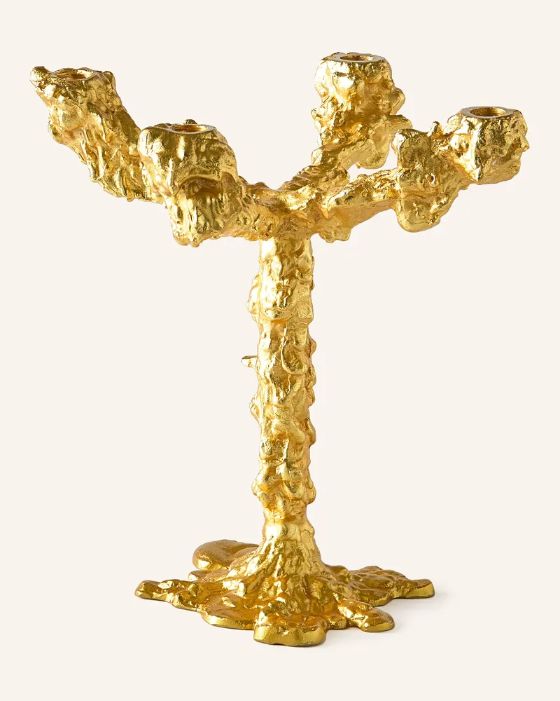 POLSPOTTEN Kerzenhalter DRIP Gold