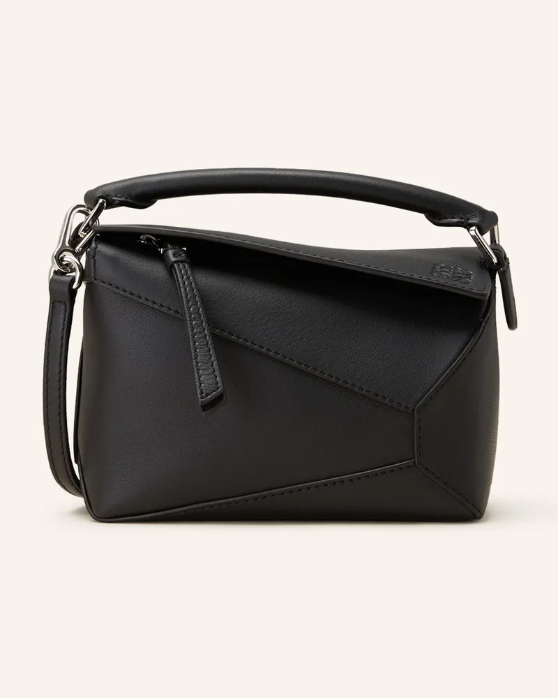 Loewe Handtasche Puzzle Edge Mini schwarz Schwarz