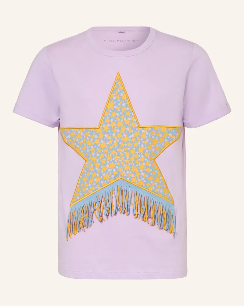 Stella McCartney Kids T-Shirt Mit Fransen lila Helllila