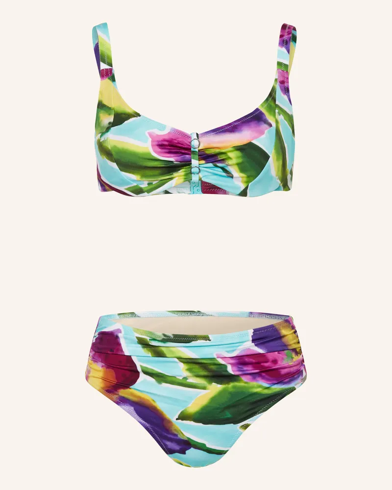 Charmline Bügel-Bikini SUMMER AQUARELLE Türkis