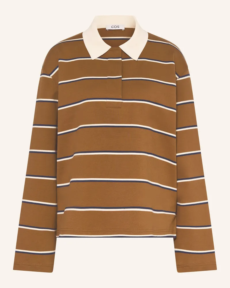 COS Rugbyshirt Braun