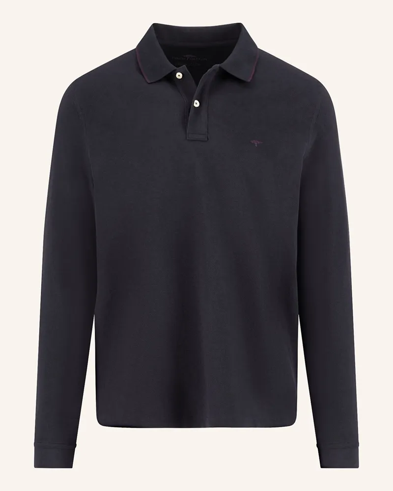 Fynch-Hatton Pique-Poloshirt blau Dunkelblau
