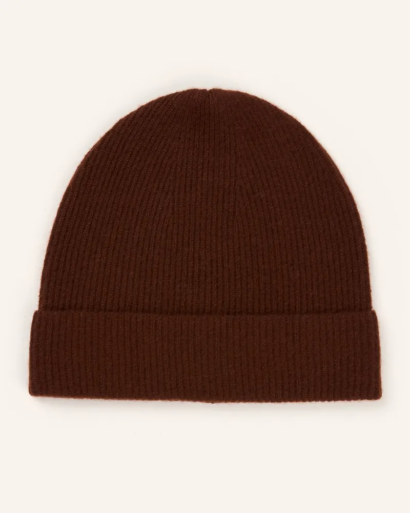 Darling Harbour Cashmere-Mütze braun Marone