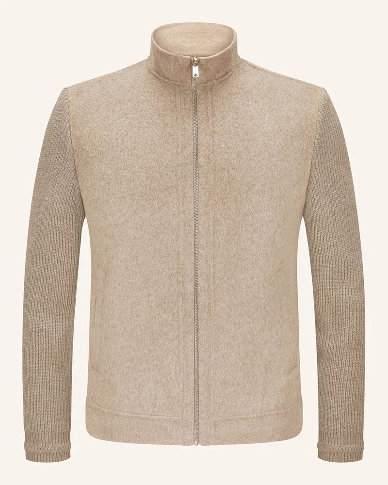 Milestone Jacke MSKENNEDY im Materialmix Hellgrau
