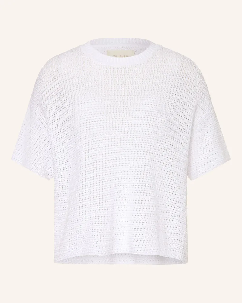 Juvia Strickshirt Vineta weiss Weiss