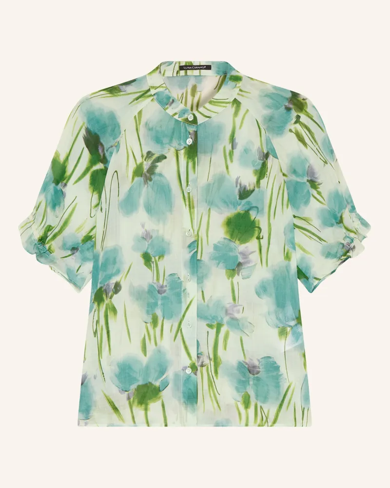 Luisa Cerano Bluse Mit Rüschen gruen Mint