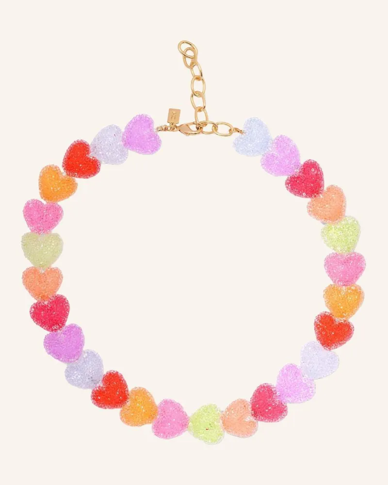 CRYSTAL HAZE Halskette Jelly Heart By Glambou gold Gold