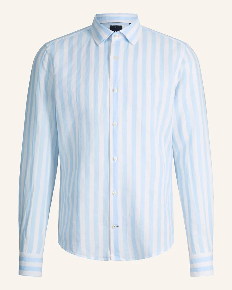JOOP! Hemd Pit Slim Fit Mit Leinen blau Hellblau