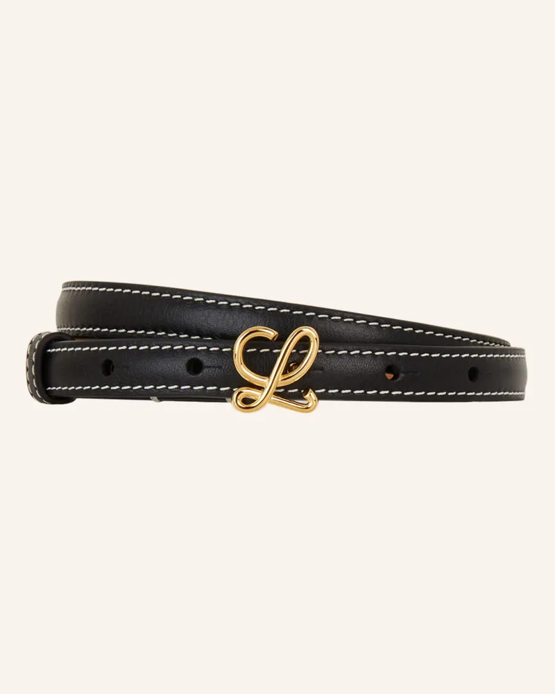 Loewe Ledergürtel Schwarz