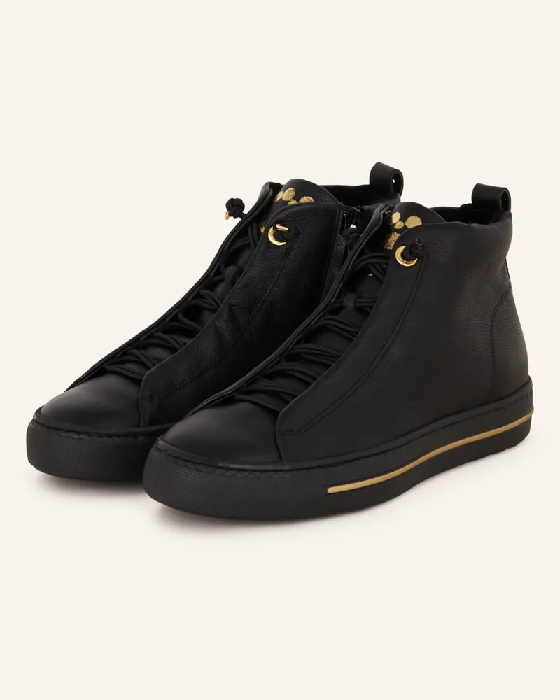 paul green Hightop-Sneaker Schwarz