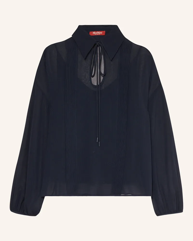 Max Mara Seidenbluse VALDAI Dunkelblau