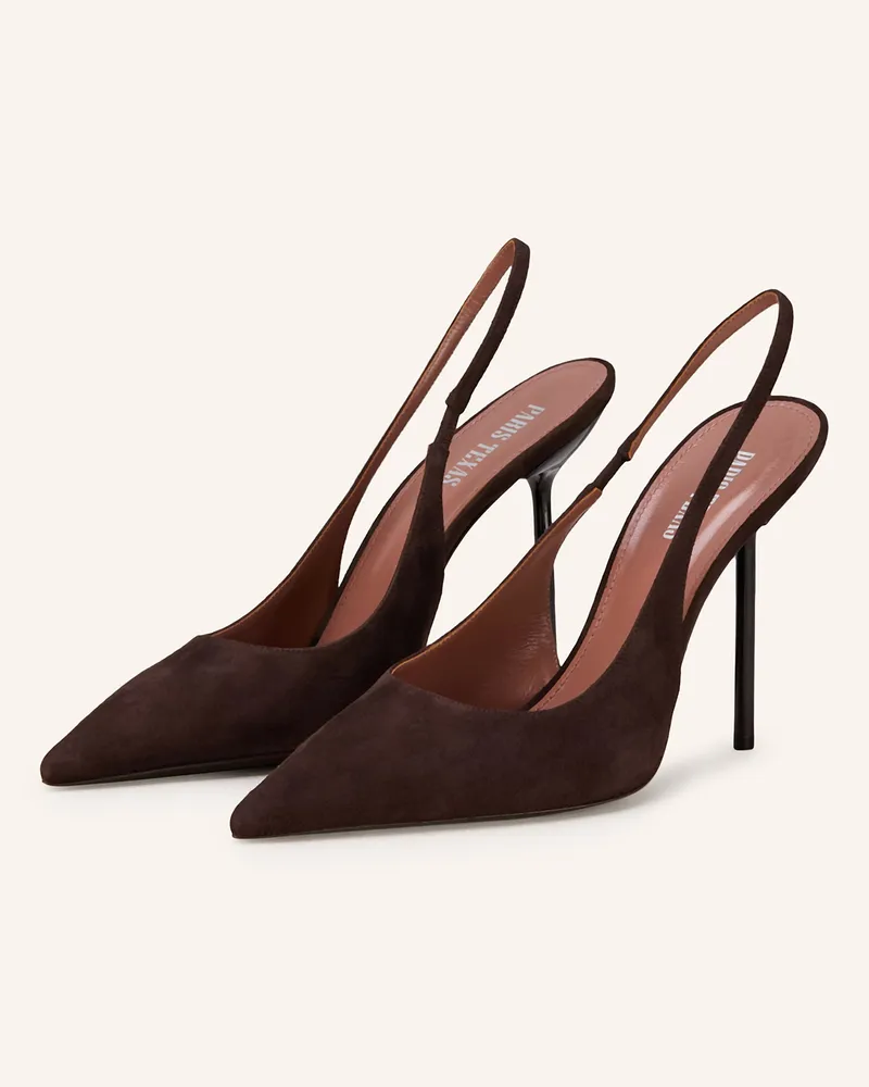 Paris Texas Slingpumps LIDIA Dunkelbraun