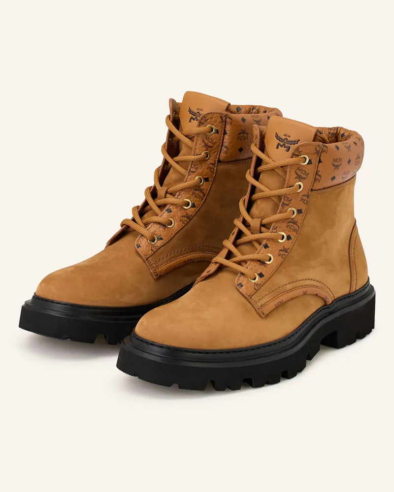 MCM Schnürboots braun Cognac