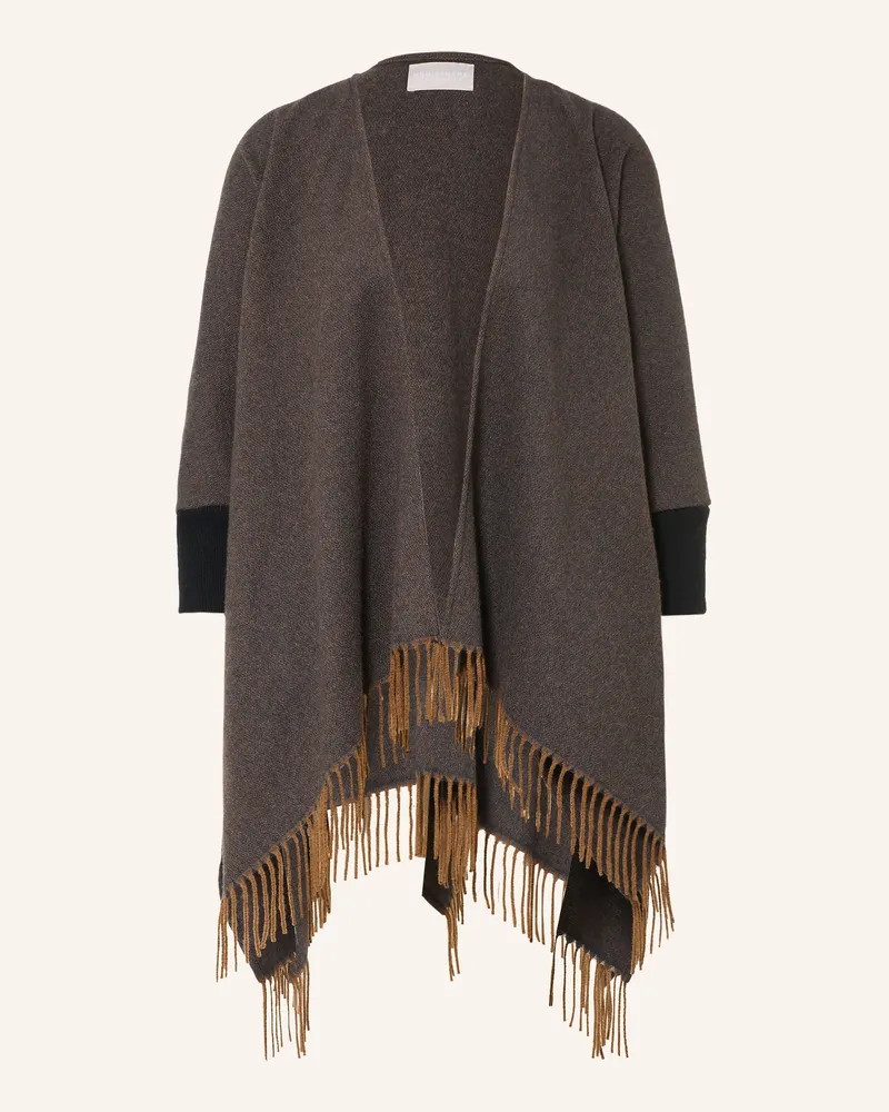hemisphere Cashmere-Cape braun Dunkelbraun
