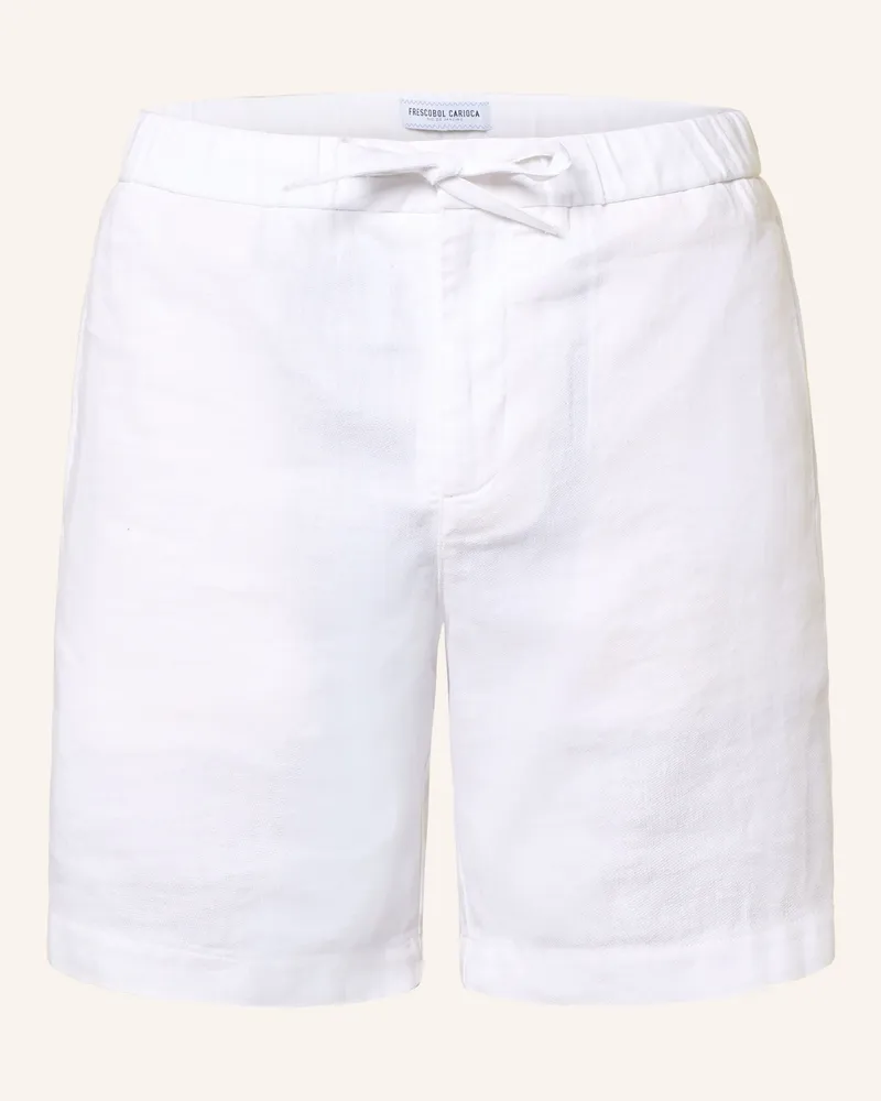 Frescobol Carioca Shorts Felipe Mit Leinen weiss Weiss