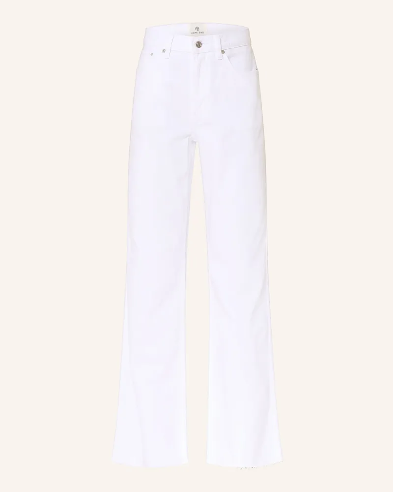 Anine Bing Wide Leg Jeans Wyatt weiss White
