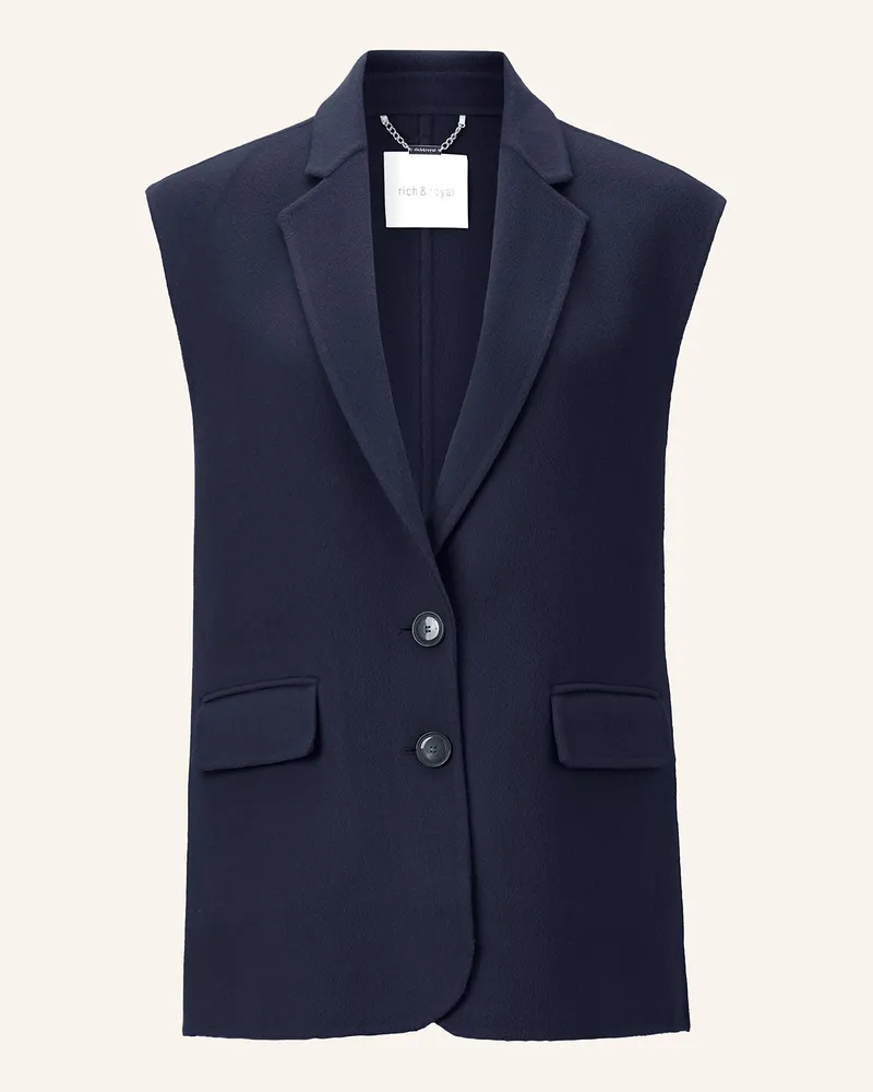Rich&Royal Blazerweste Dunkelblau