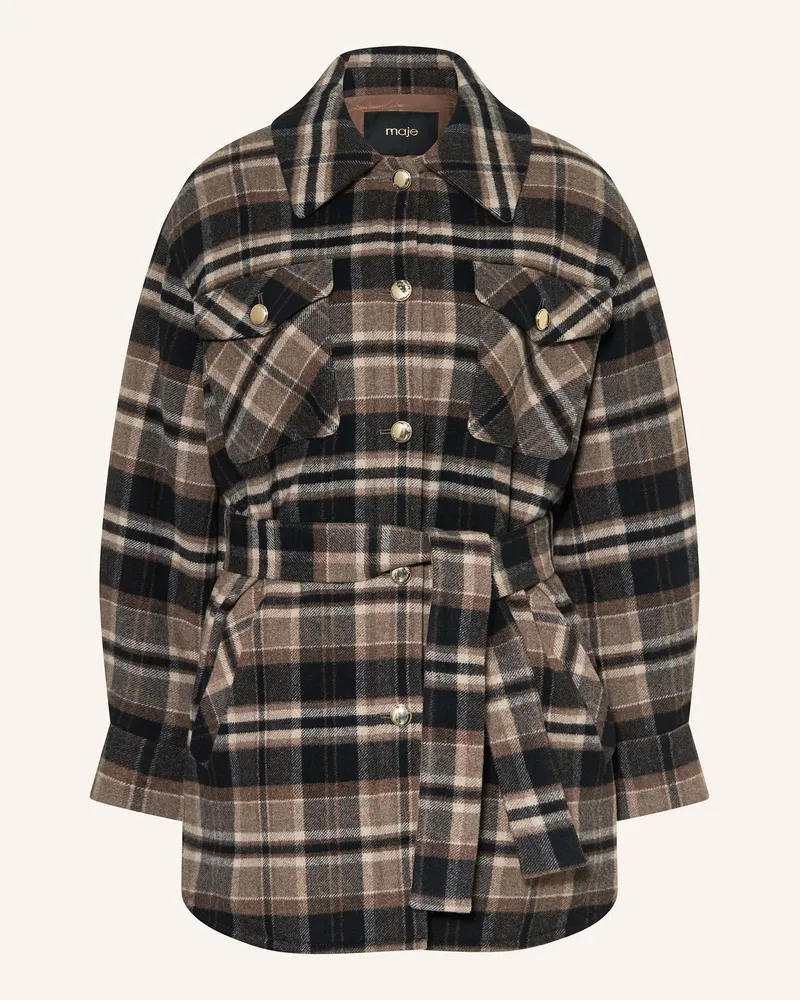 Maje Overjacket Dunkelbraun