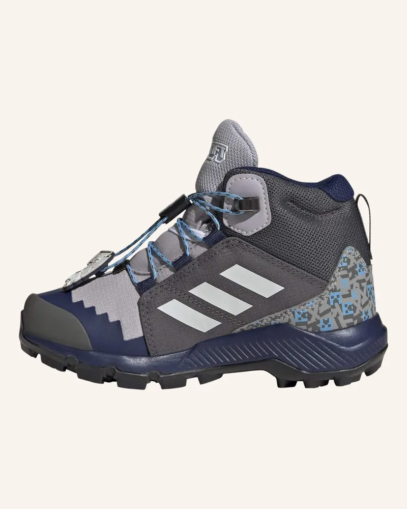 adidas Adidas Minecraft Terrex Mid Gore-Tex Kids Wanderschuh grau Grau