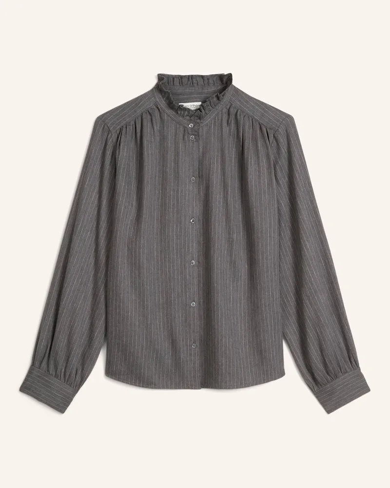 Marc O'Polo Nadelstreifenbluse Dunkelgrau