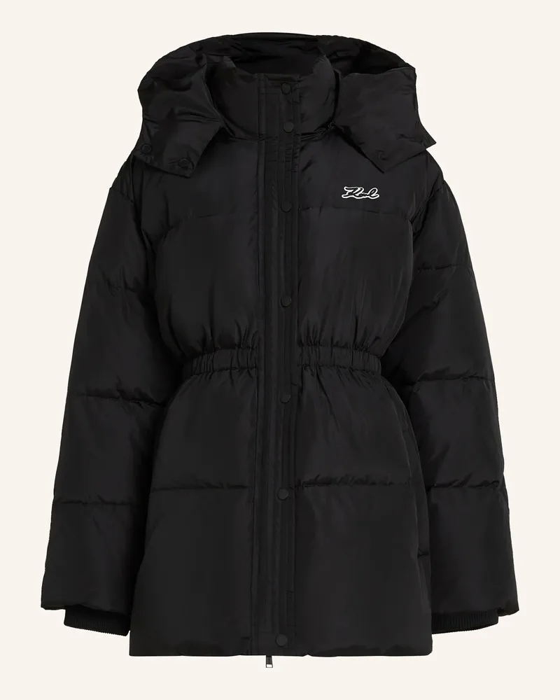 Karl Lagerfeld Mantel schwarz Schwarz