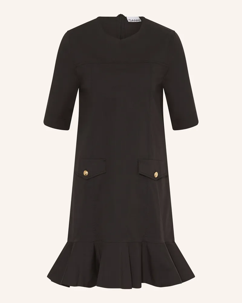 Ganni Kleid Schwarz