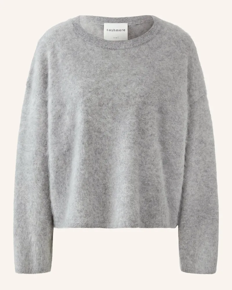 Oui  Cashmere-Pullover Hellgrau