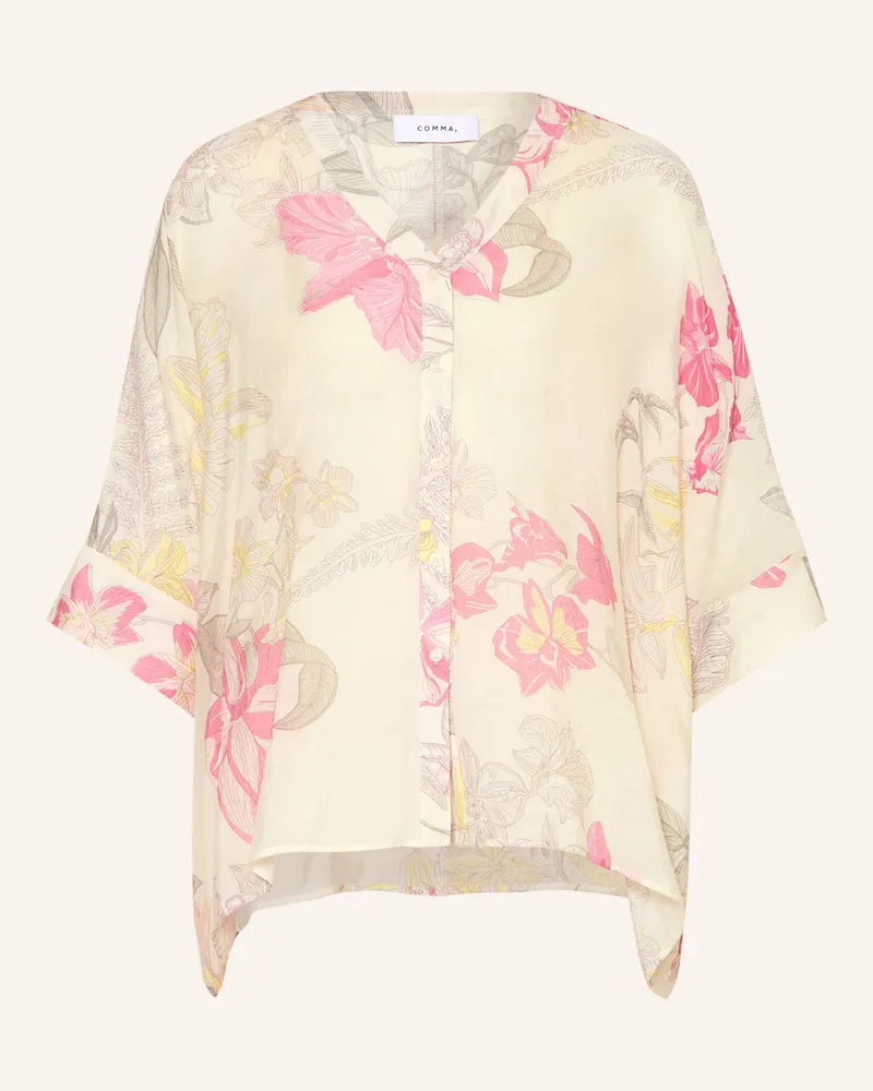 COMMA Bluse Mit 3/4-Arm weiss Creme