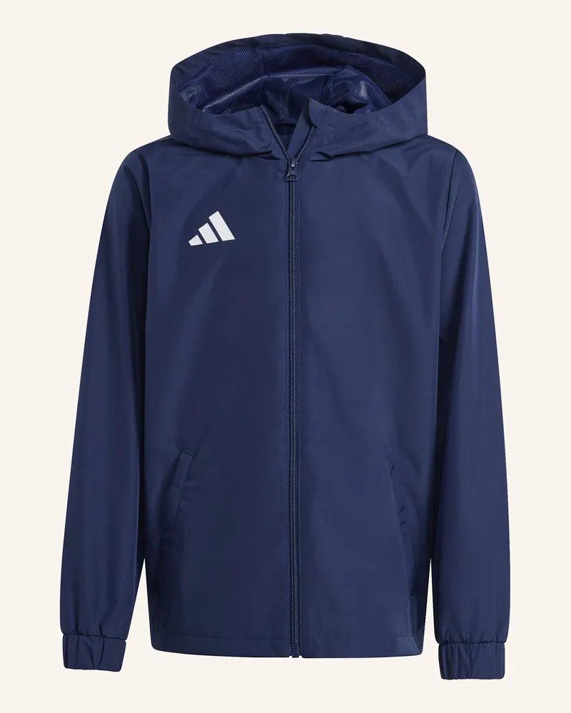 adidas entrada26 Kids Allwetterjacke blau Weiss