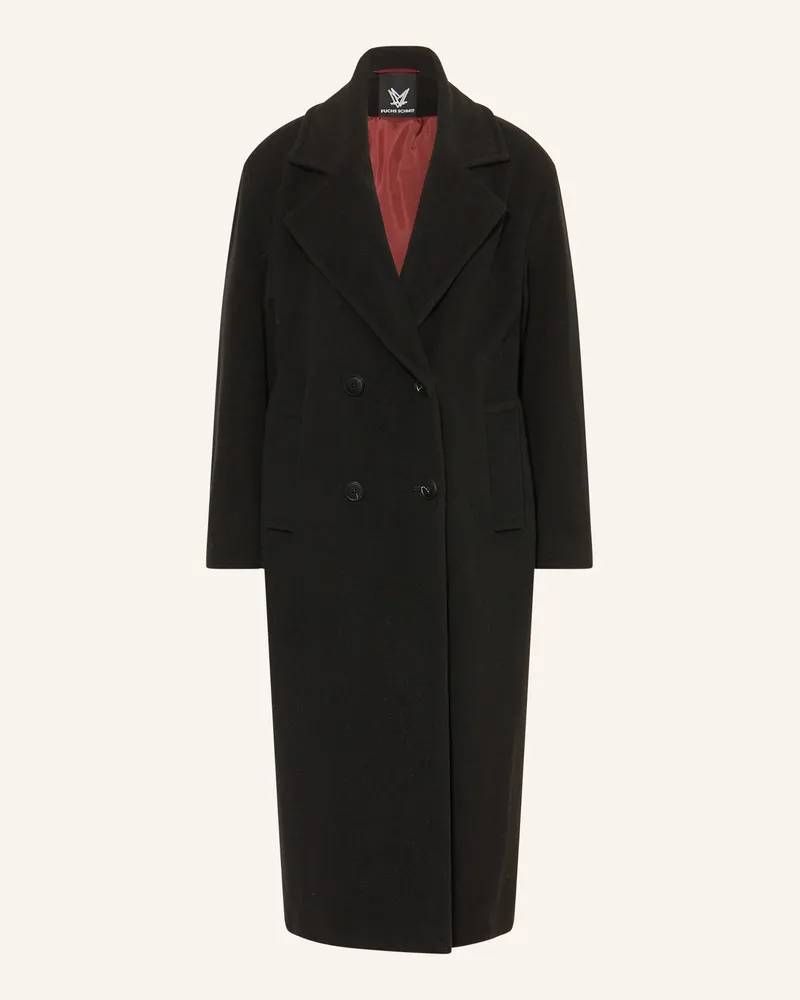 Fuchs Schmitt Wollmantel schwarz Schwarz