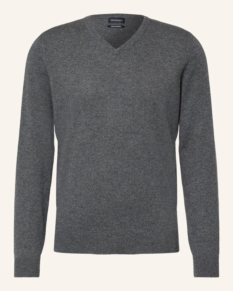Strokesman's Strokesman Cashmere-Pullover grau Dunkelgrau