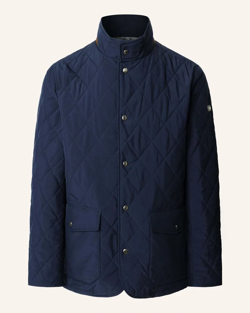 Hackett Steppjacke mit Blende Dunkelblau