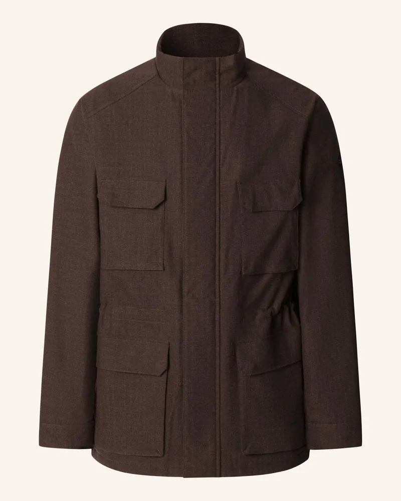 Hackett Regenjacke HBONE LUX FIELD JKT Braun