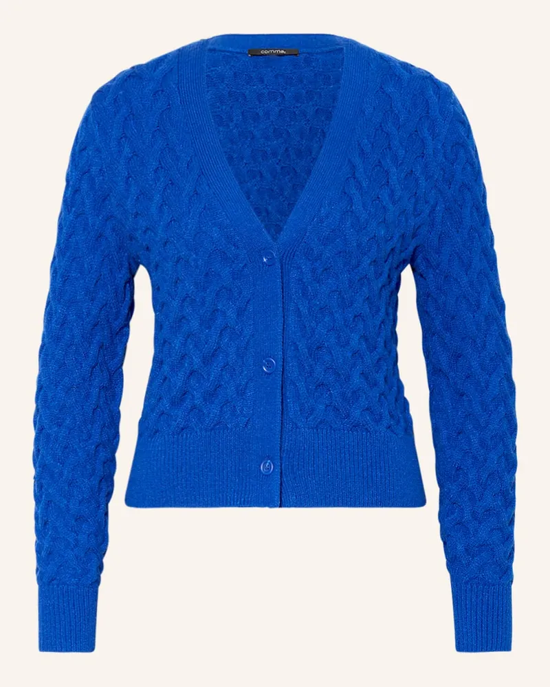 COMMA Strickjacke Blau