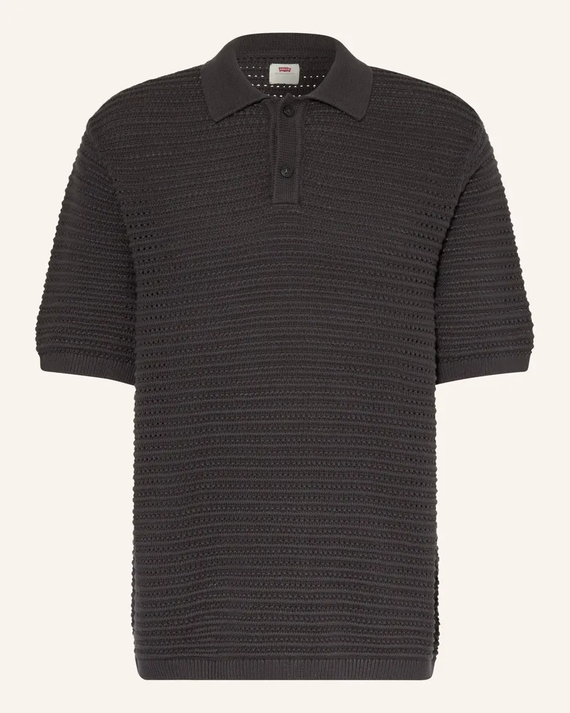 Levi's Strick-Poloshirt LAGUNA Relaxed Fit Schwarz