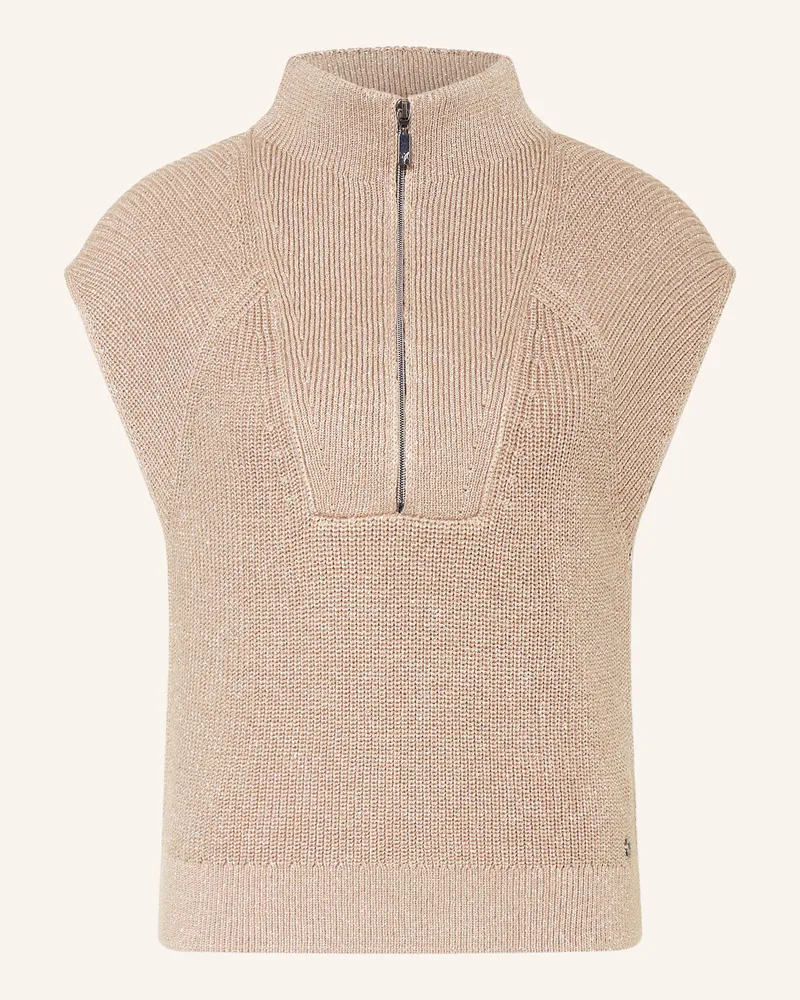 monari Pullunder mit Glitzergarn Beige