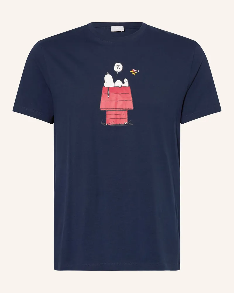 Mey Schlafshirt Serie mey x PEANUTS Blau