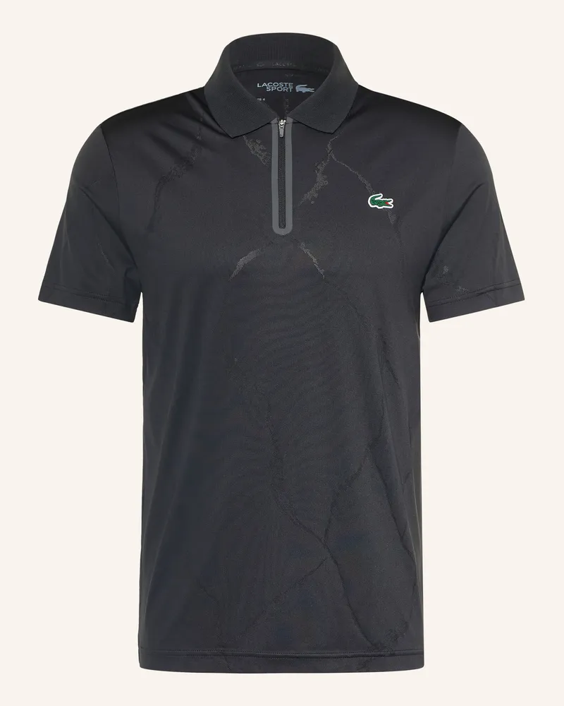 Lacoste Funktions-Poloshirt Slim Fit schwarz Schwarz