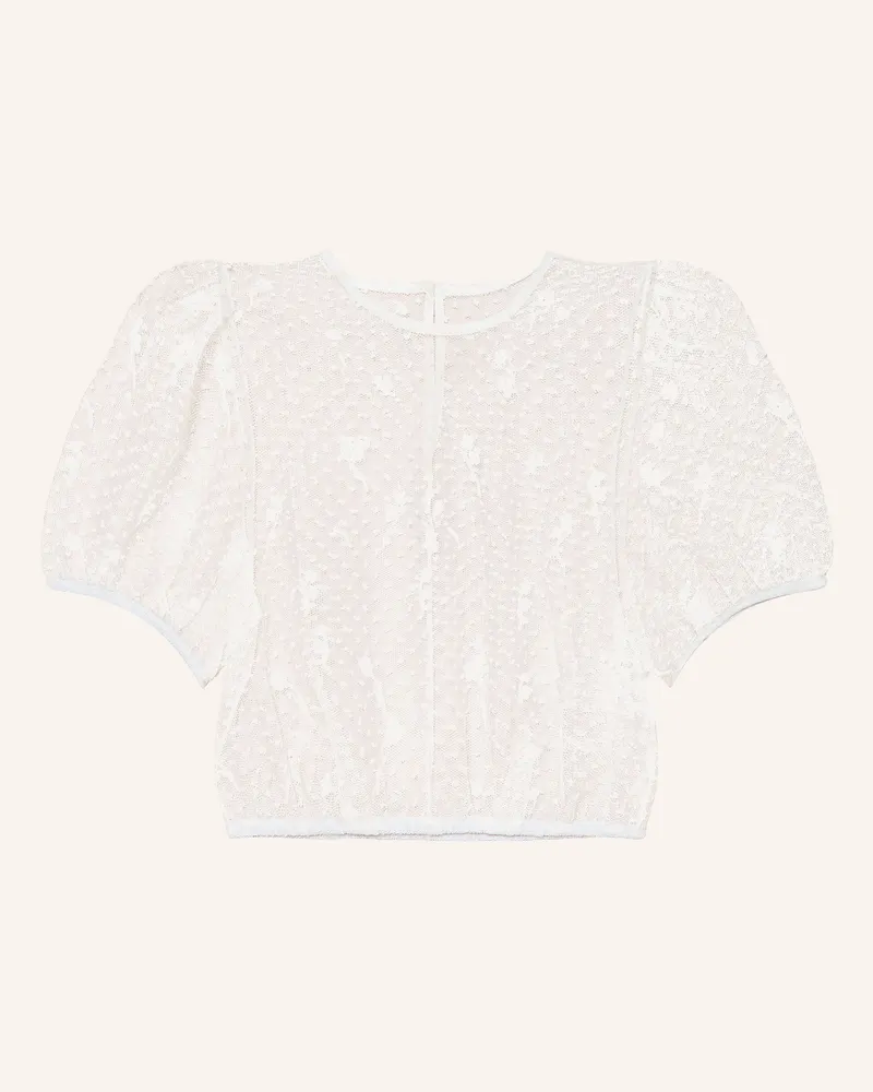 Riani Dirndlbluse Aus Tüll weiss Weiss