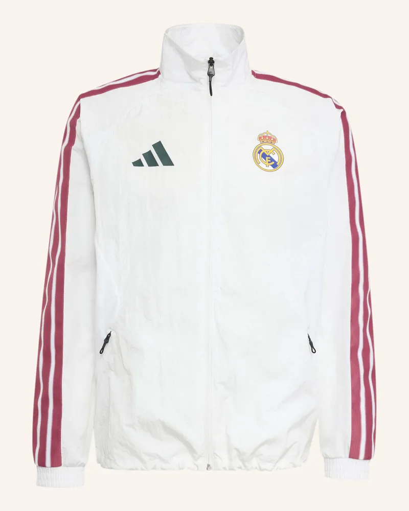 adidas Real Madrid Anthem Heimjacke weiss Weiss