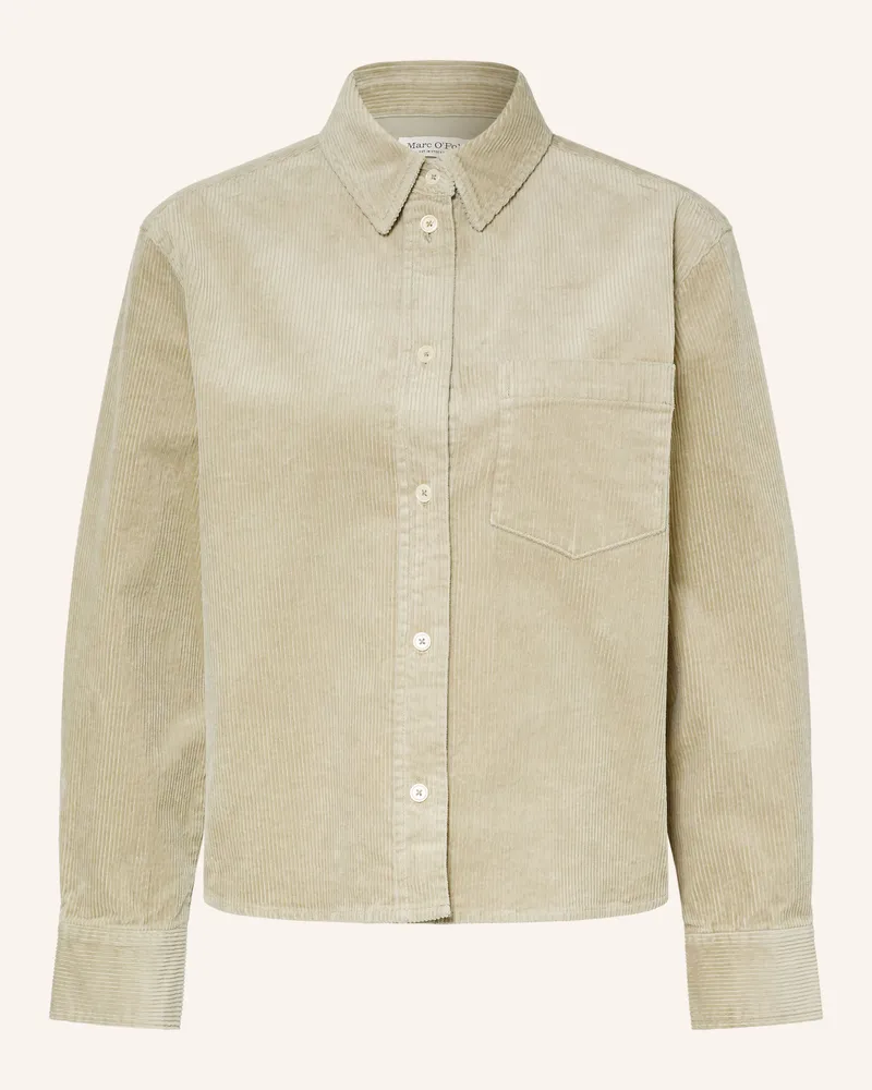 Marc O'Polo Cord-Overshirt gruen Hellgrün