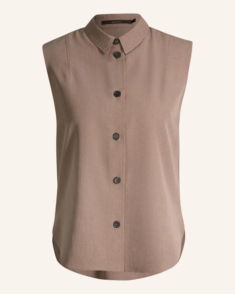 windsor. Hemblusen-Top Braun