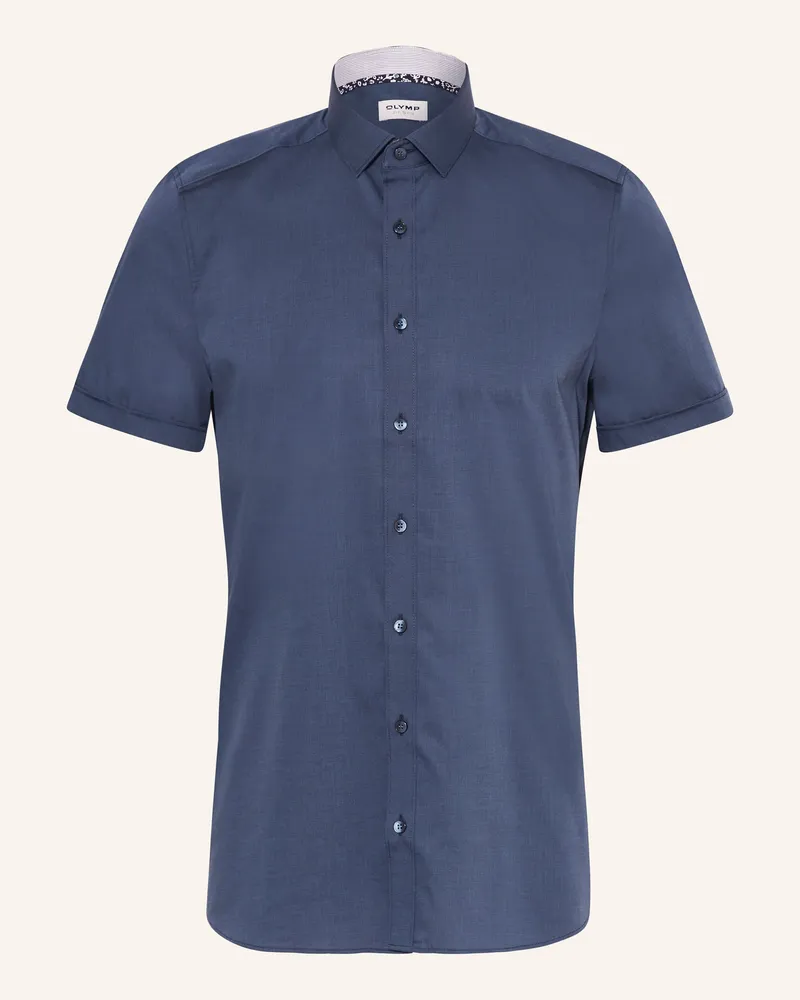 Olymp Kurzarm-Hemd Level Five Body Fit blau Dunkelblau